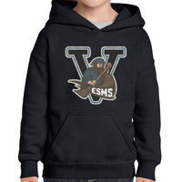 Black - DISTRESSED École St. Malo School logo