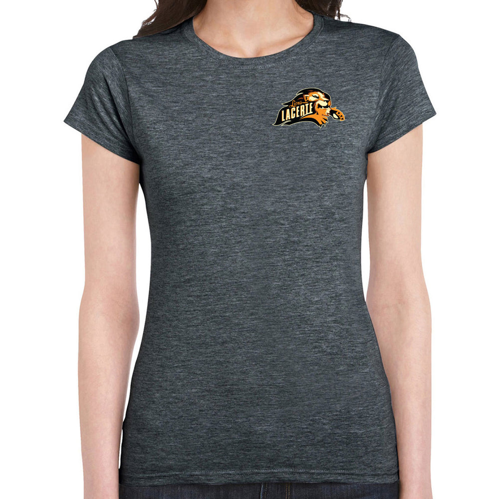 Ladies - Dark Heather - Left Front Logo