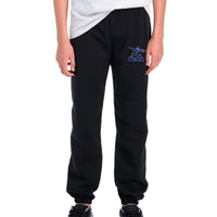 Closed Bottom Sweatpants - Black - Shown with École Guyot Logo 2