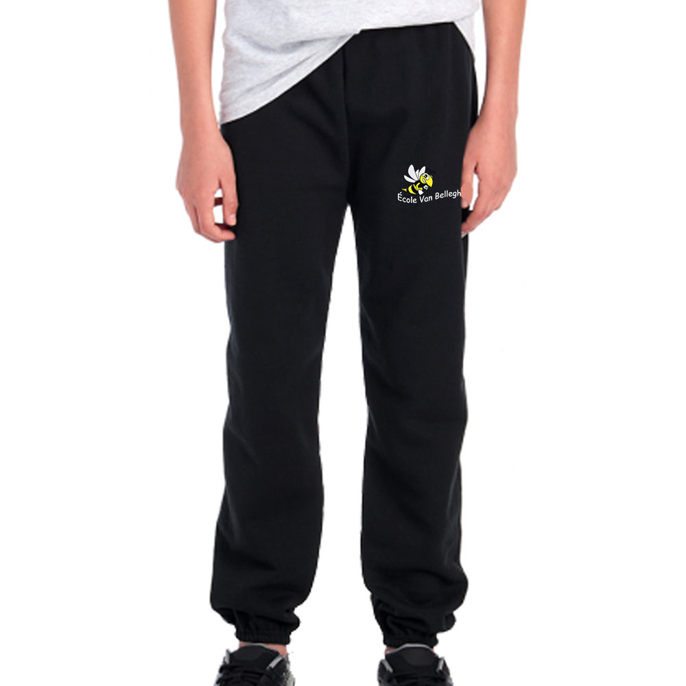 Closed Bottom Sweatpants - Black