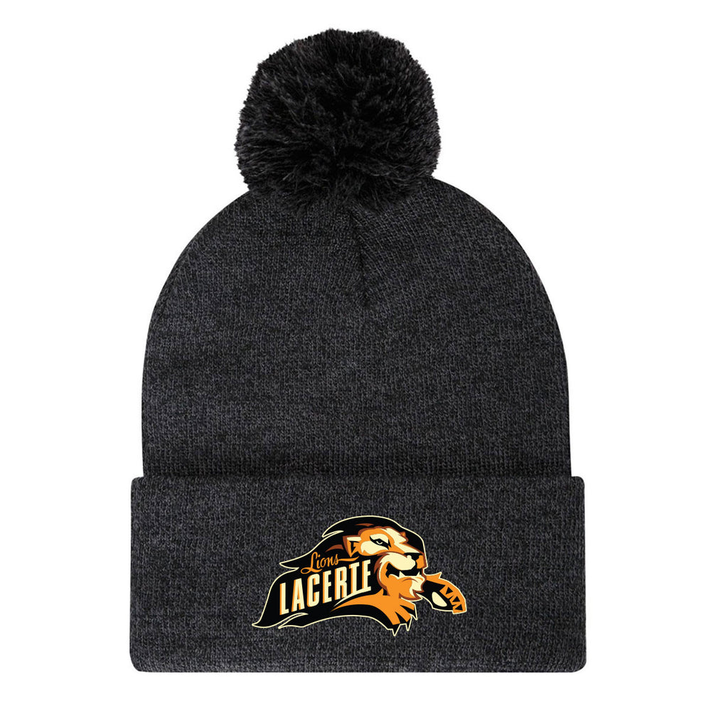 Pom Toque - Black Heather