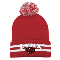 Pom Toque - Red/White