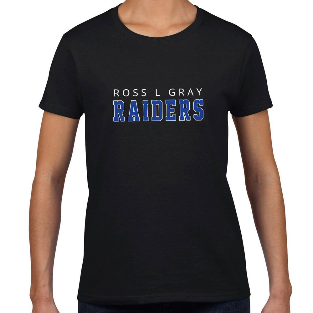 Ladies Black - RLG Raiders logo