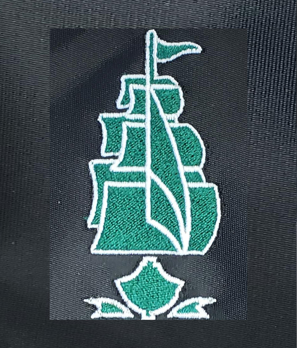 Embroidery Sample on Black