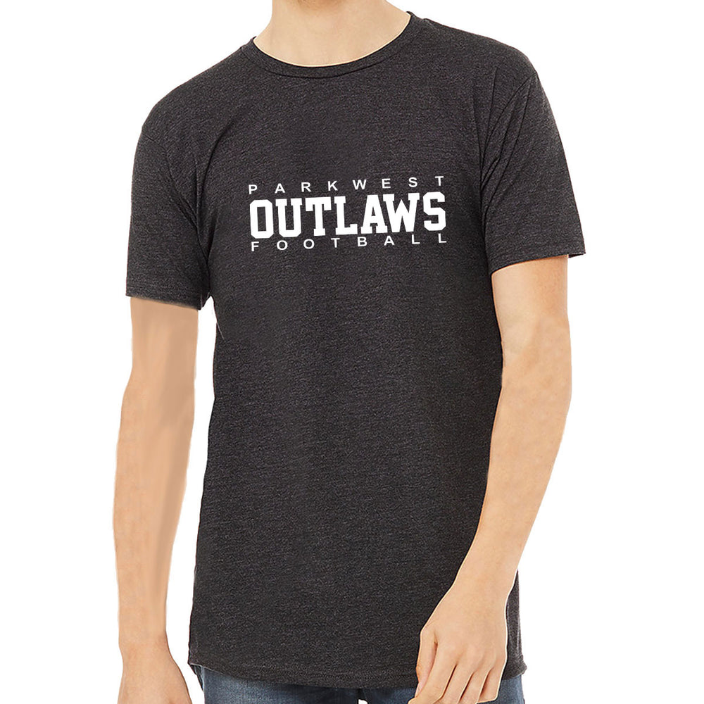 Dark Grey Heather - Parkwest Outlaws logo