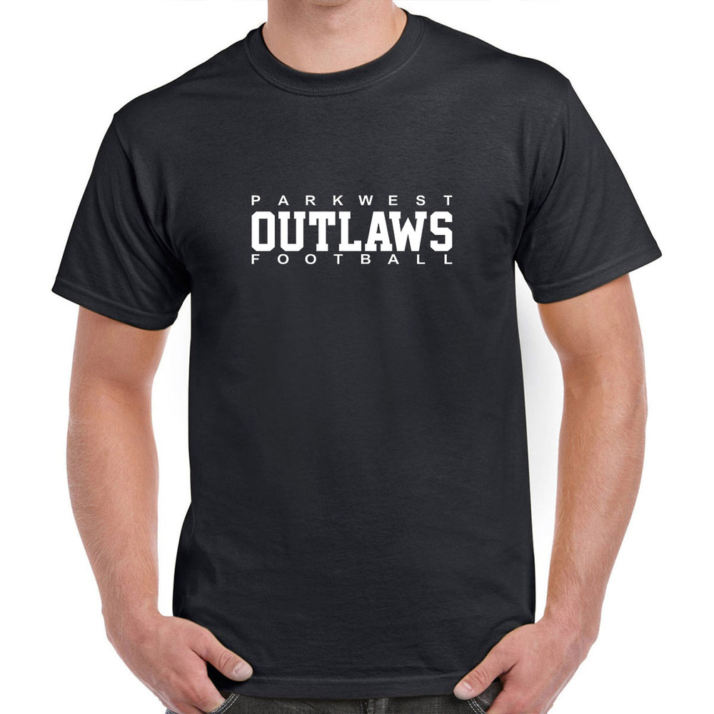 Adult/Unisex - Black - Parkwest Outlaws logo