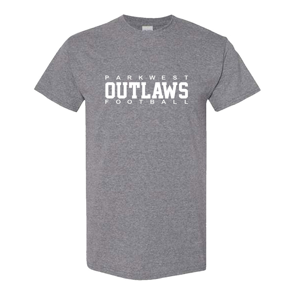 Adult/Unisex - Graphite Heather - Parkwest Outlaws logo