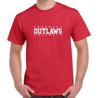 Adult/Unisex - Red - Parkwest Outlaws logo