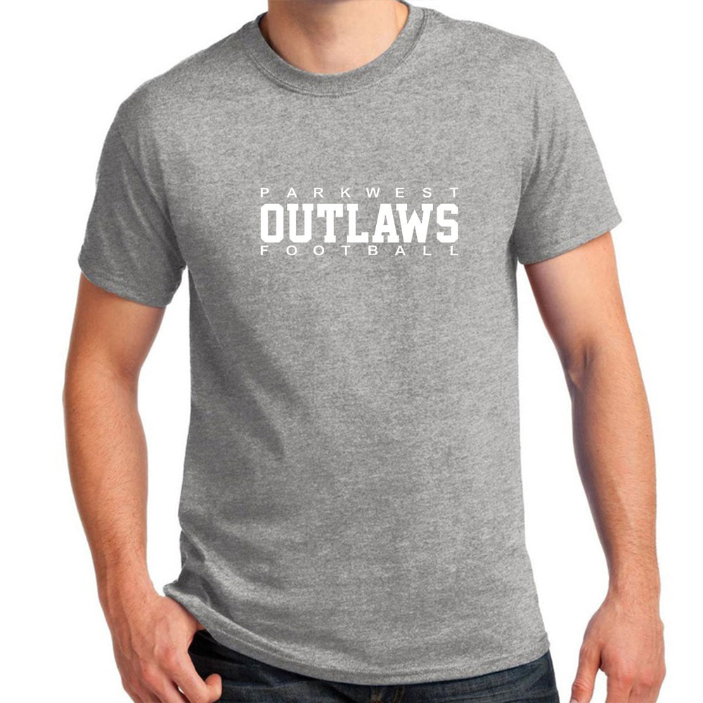 Adult/Unisex - Sport Grey - Parkwest Outlaws logo