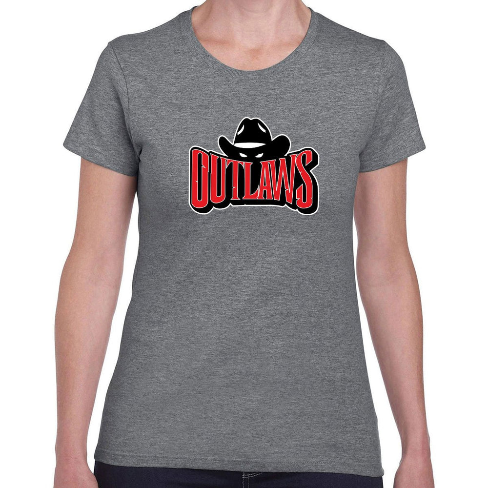 Ladies - Graphite Heather - Outlaws Hat logo