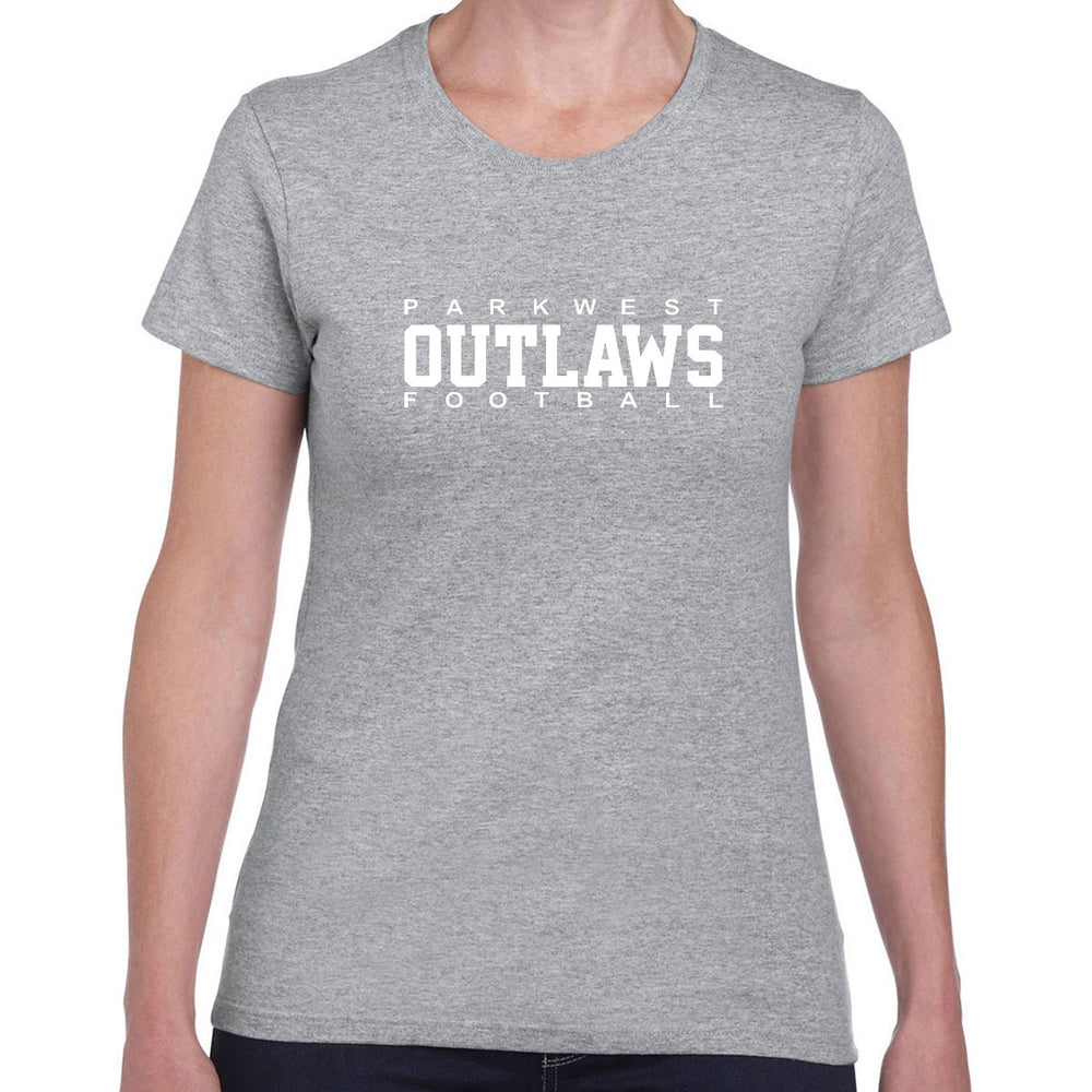 Ladies - Sport Grey - Parkwest Outlaws logo