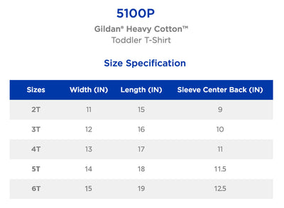 GILDAN Cotton T-shirt - TODDLER  5100P