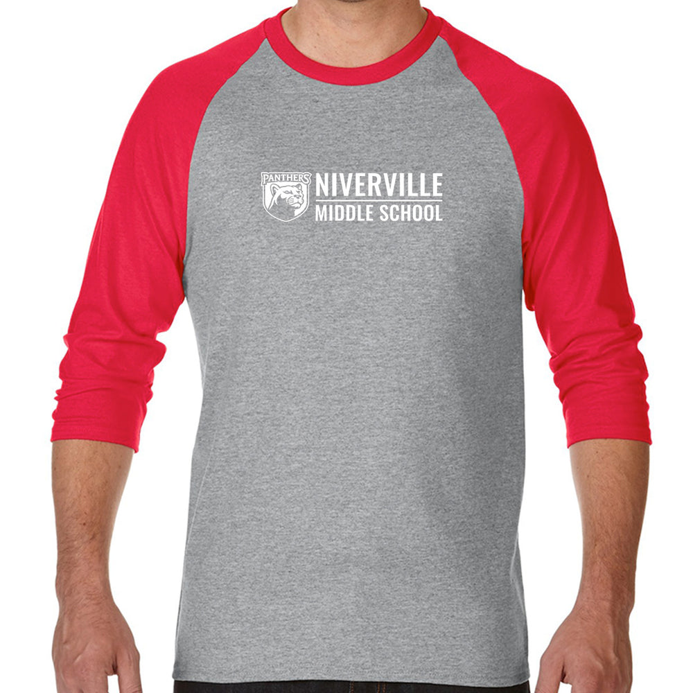 Sport Grey/Red- NMS HORIZONTAL full front logo