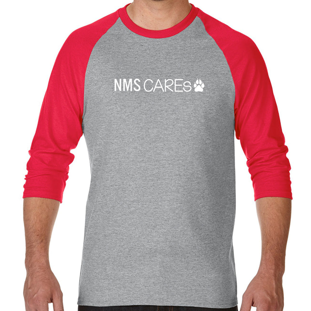 Sport Grey/Red- NMS CAREs full front logo