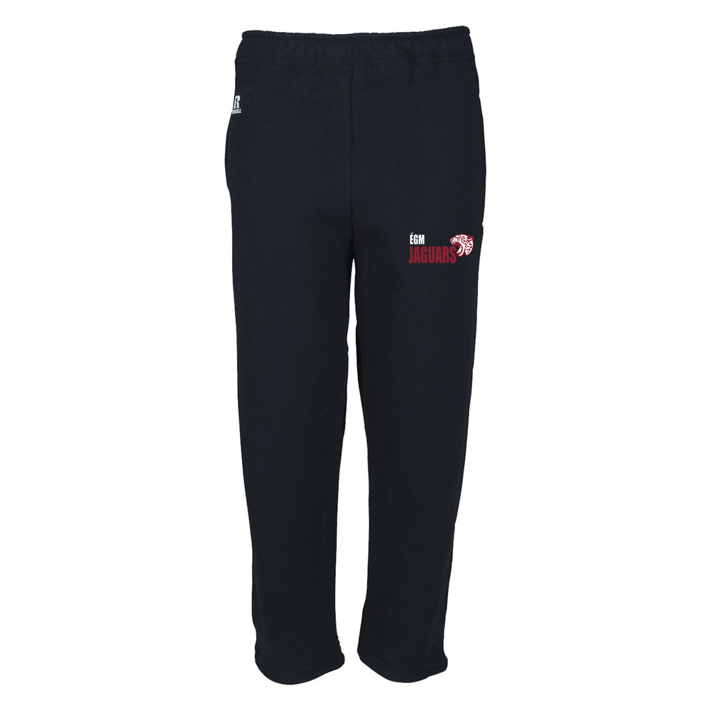 Open Bottom Sweatpants - Black