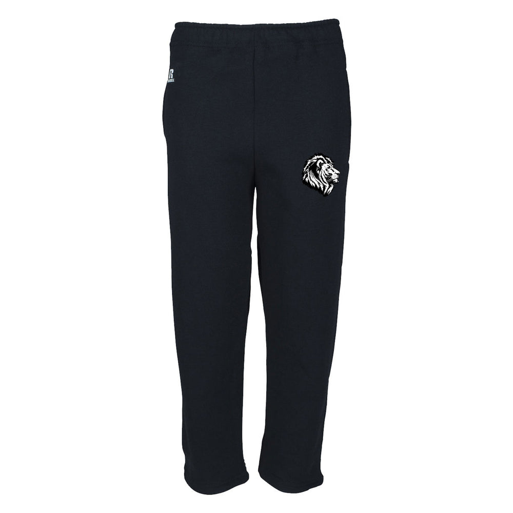 Open Bottom Sweatpants - Black