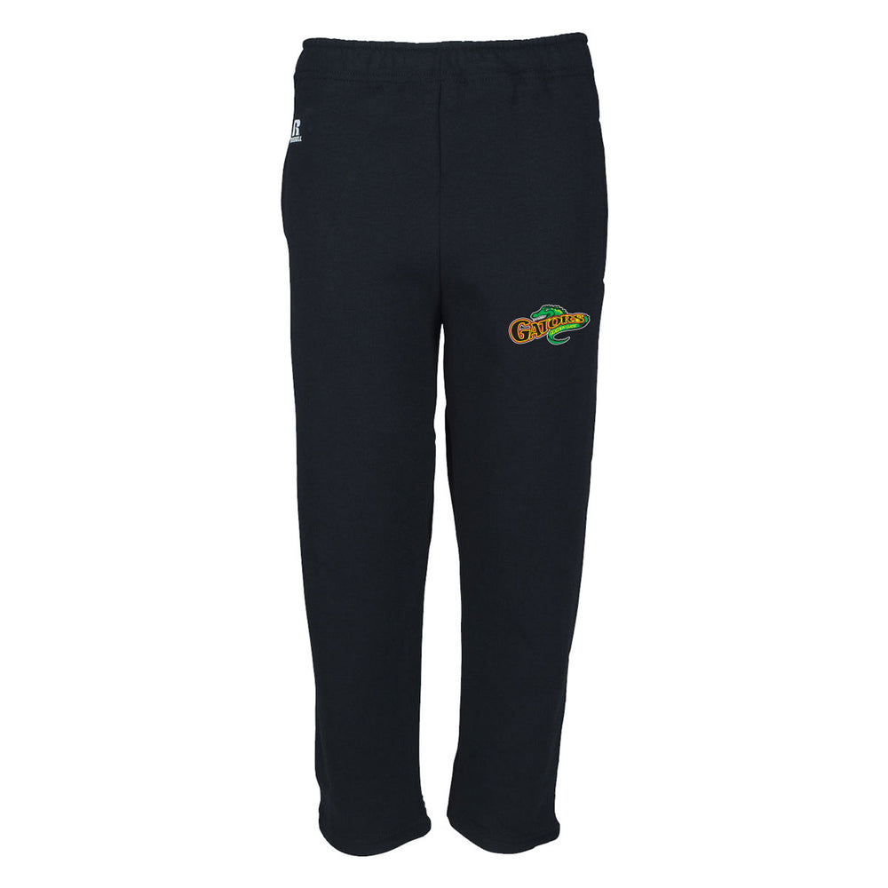 Open Bottom Sweatpants - Black 