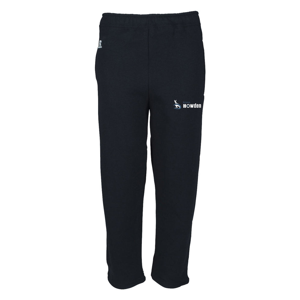 Open Bottom Sweatpants - Black