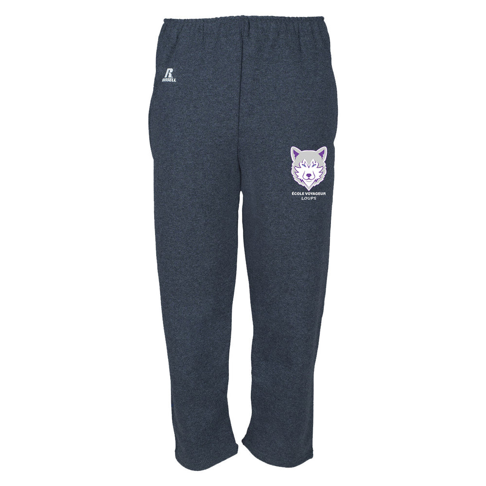 Open Bottom Sweatpants - Black Heather