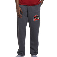 Open Bottom Sweatpants - Black Heather