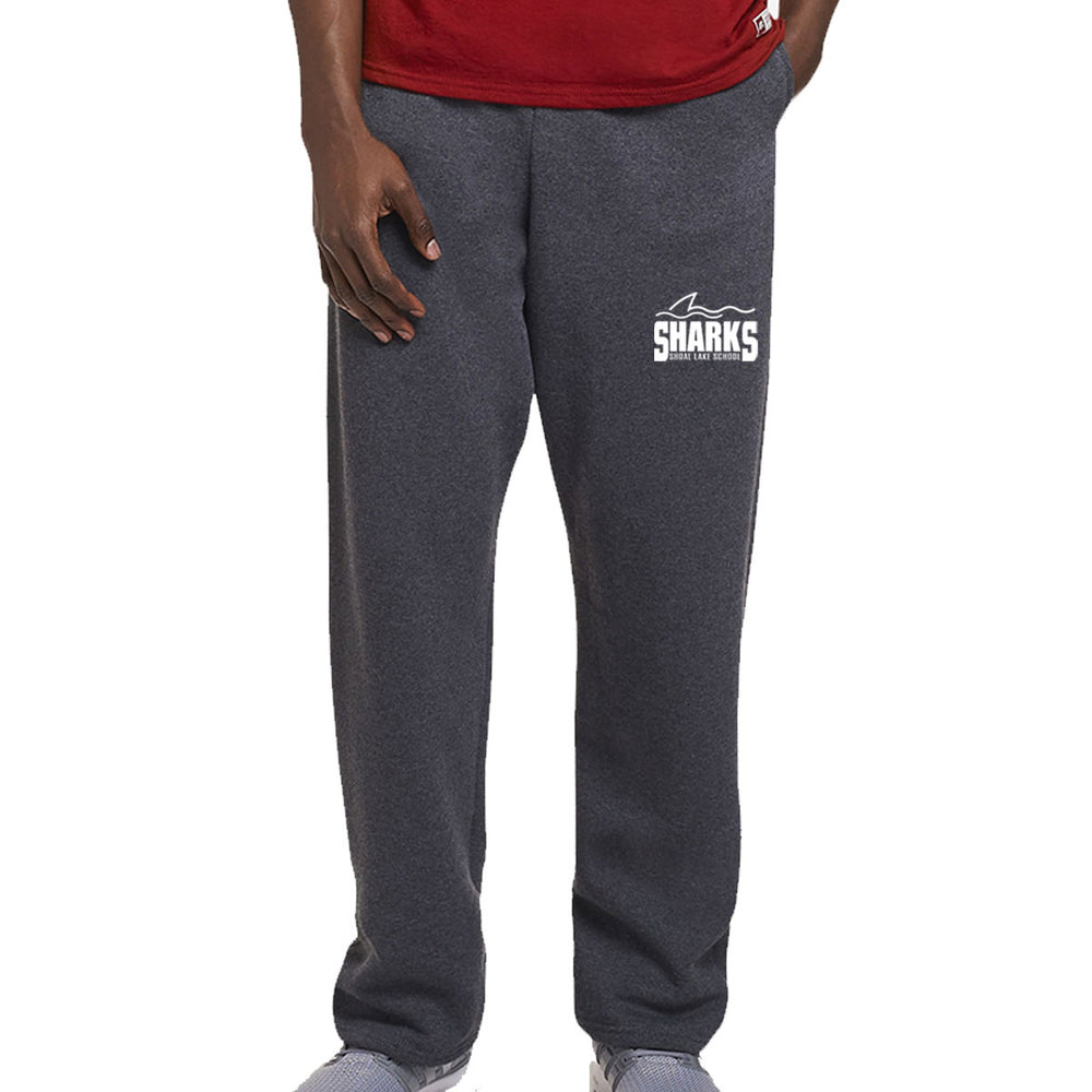 Open Bottom Sweatpants - Black Heather