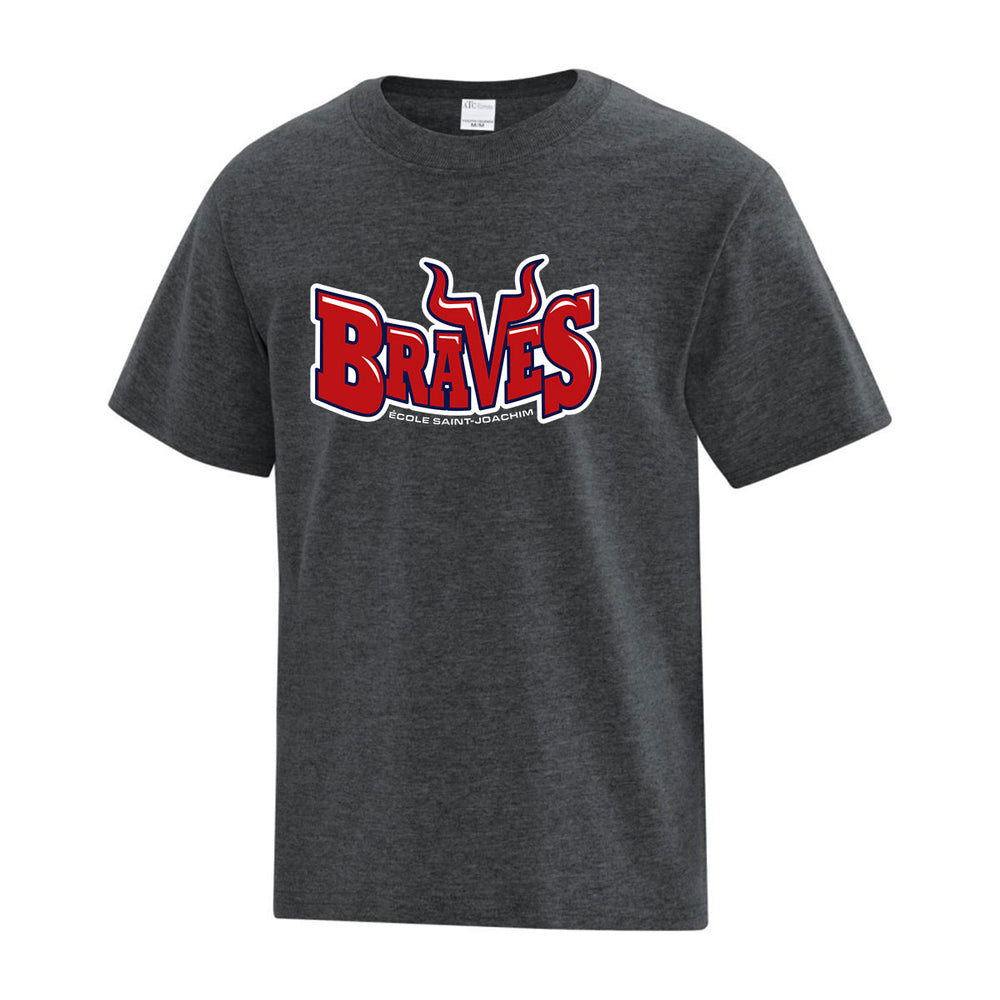 Dark Heather Grey - Braves logo