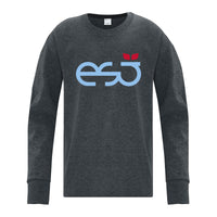 Dark Heather Grey - ESJ Letters logo