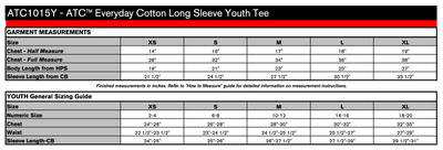 ATC Everyday Cotton Long Sleeve T-Shirt - YOUTH ATC1015Y