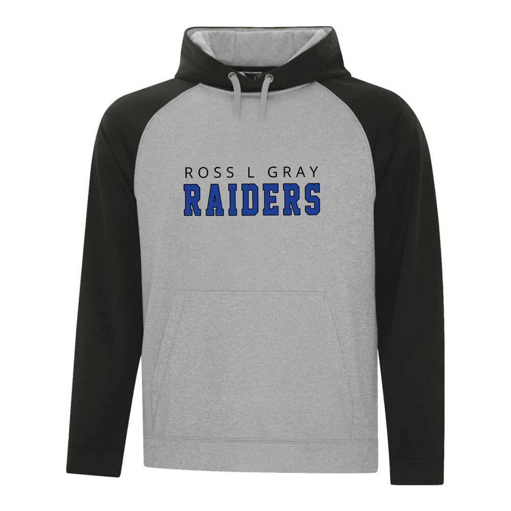 Athletic Grey/Black - RLG Raiders logo