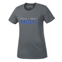 Ladies Crew Coal Grey - RLG Raiders logo