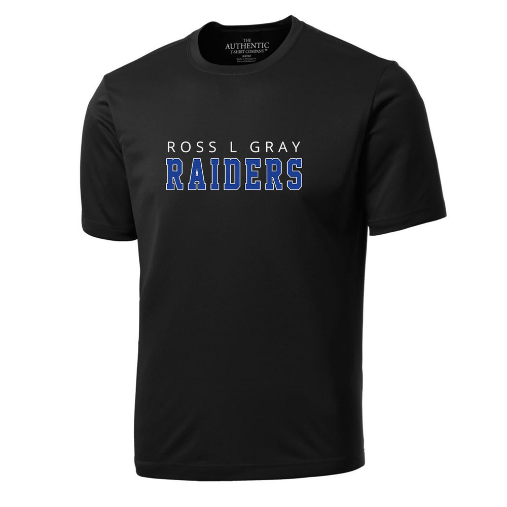 Adult Crew Black - RLG Raiders logo