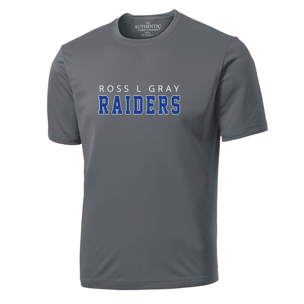 Adult Crew Coal Grey - RLG Raiders logo