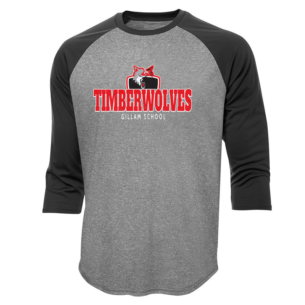 Charcoal Heather/Black - Timberwolves Distressed
