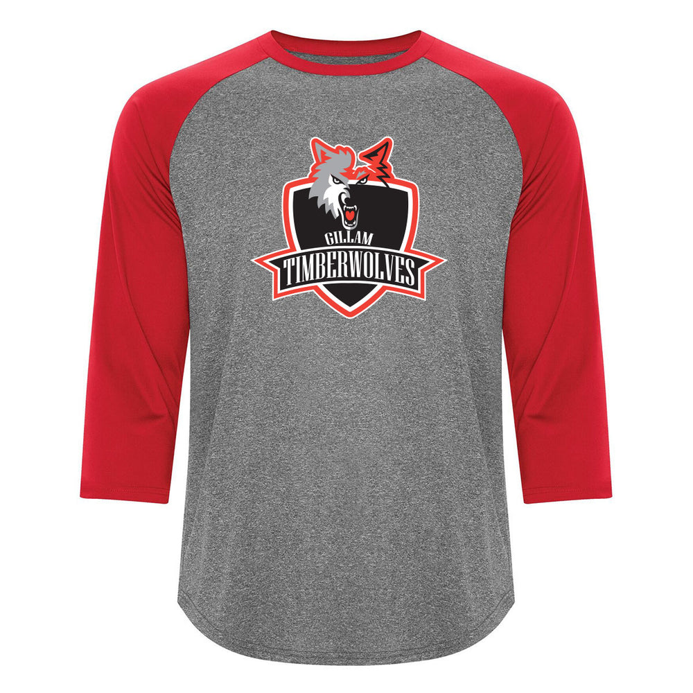 Charcoal Heather/True Red - Gillam Shield