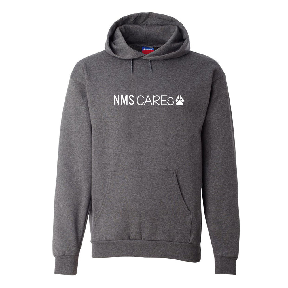 Heather Charcoal - NMS CAREs full front logo