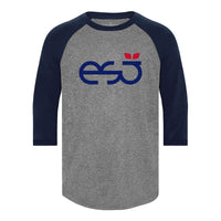 Charcoal Heather/True Navy - ESJ Letters logo