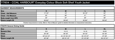 COAL HARBOUR Colour Block Soft Shell Jacket - YOUTH Y7604
